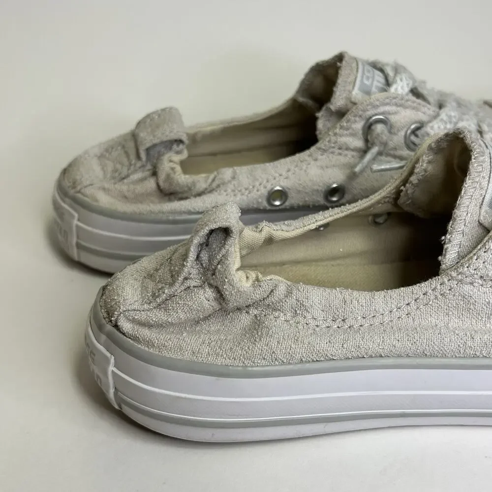 Converse All Star Shoreline Shoes Womens Size 7 Gray Slip On Canvas Low Top - Picture 3 of 15